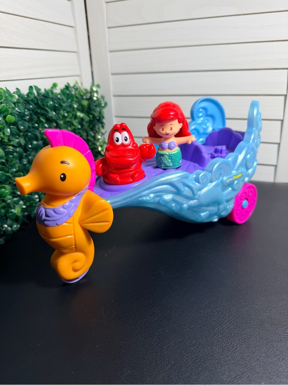 Fisher-Price Little People “Little Mermaid” Seahorse Carriage Playset with Ariel